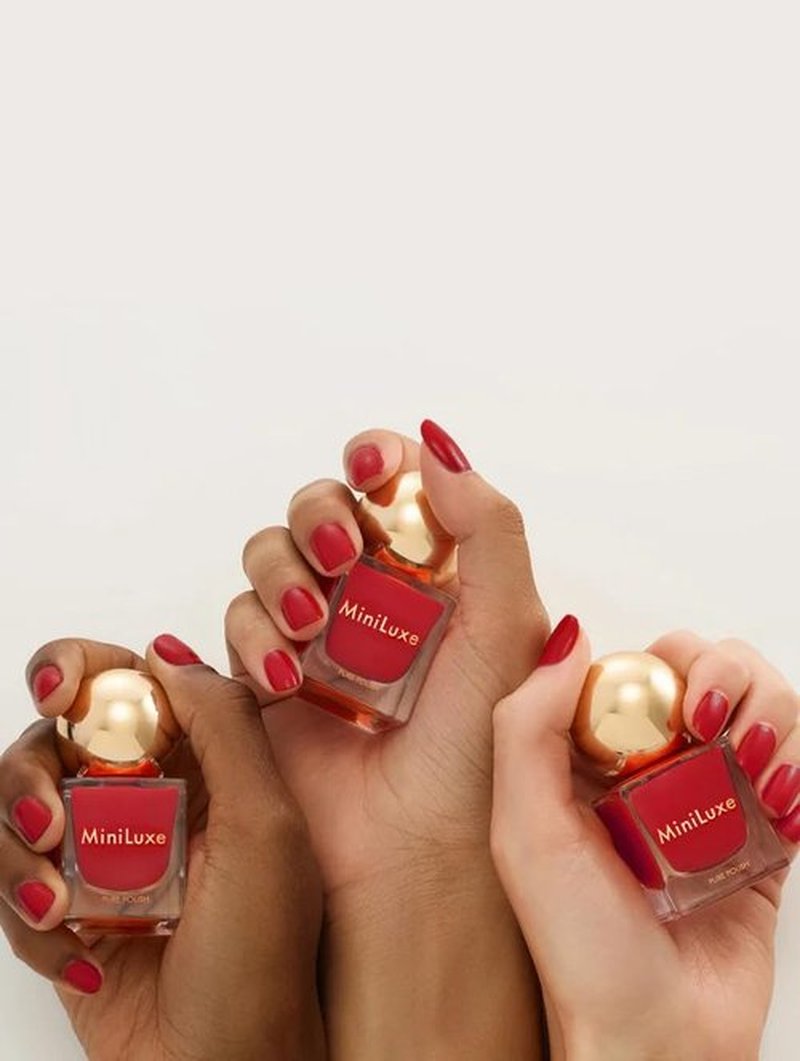 MINILUXE - Pure Polish Pigmented Nail Polish | Clean, Vegan, Cruelty-Free Nail Care (Big Poppy)