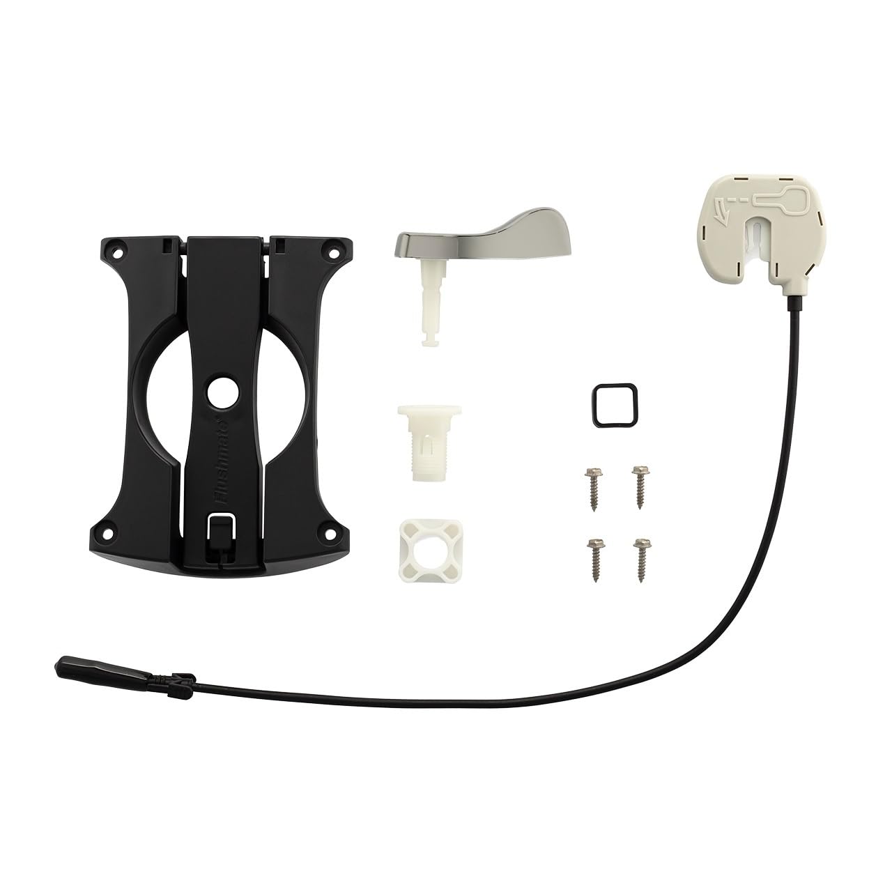 Flushmate AP300503-SN Universal Handle Replacement Kit for 503, 503H & 503UH Series - LH or RH Satin Nickel Handle Included, ADA Compliant, Quiet Operation, Ideal for Residential & Commercial Use