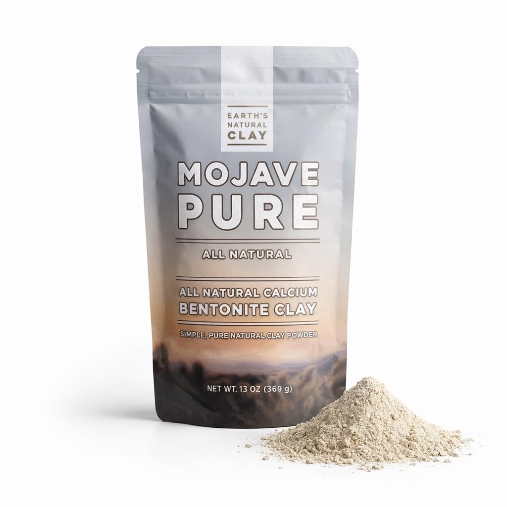 Calcium Bentonite Clay Powder | for Internal and External Use | 13oz | Pharmaceutical Grade Montmorillonite | by Earth's Natural Clay