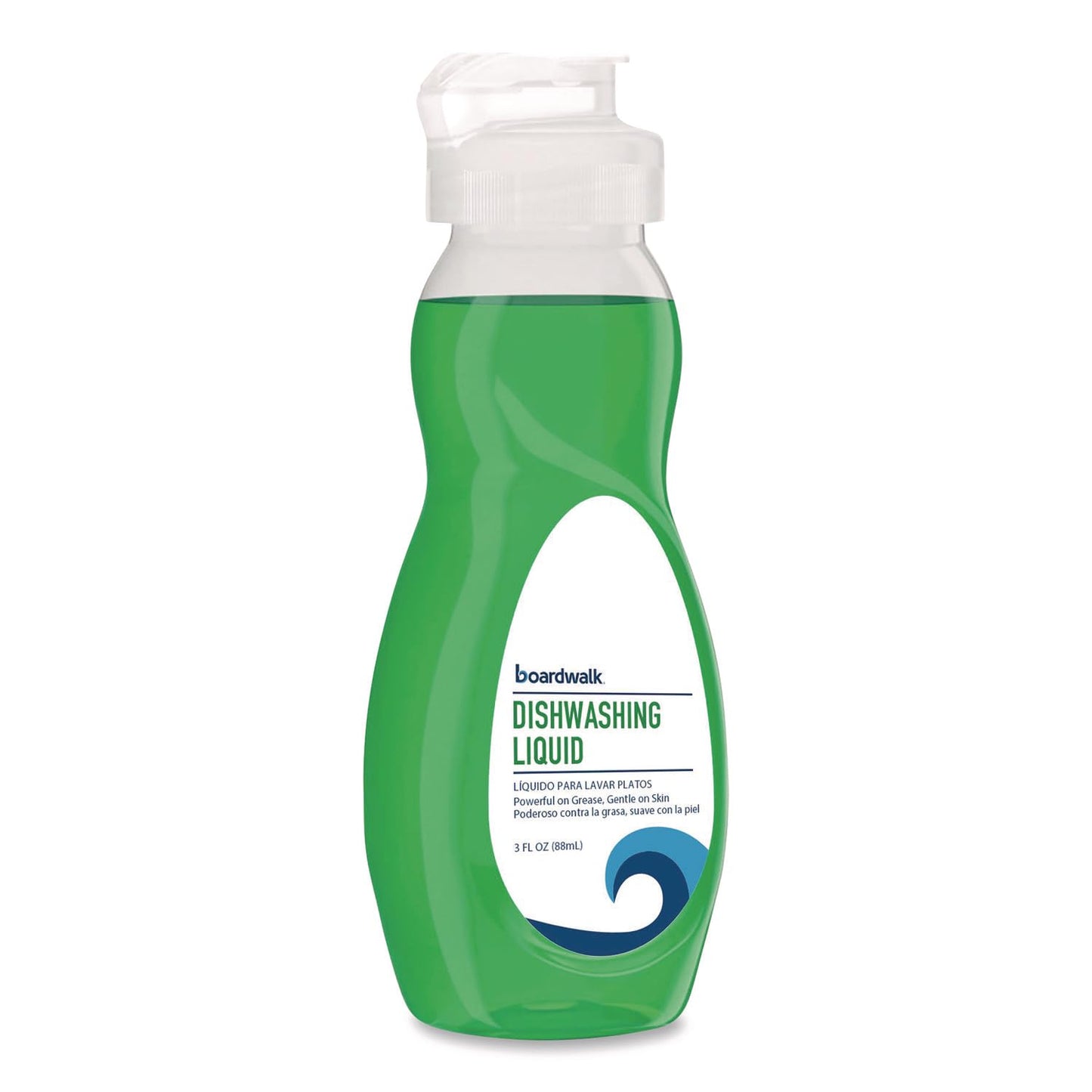 Boardwalk Dishwashing Liquid, Travel Dish Soap, Fresh Scent, 3 fl Ounce Bottle, Case of 72 Bottles