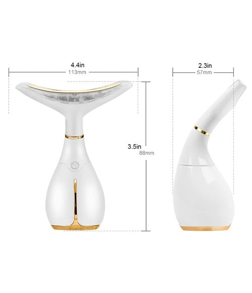 Ms.W Red Light Face Massager Electric Face Lifting, Facial Massager for Skin Care with LED, Heated, and Vibration,Tightenings and Rejuvenation for Face and Neck