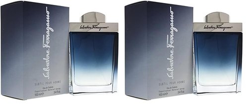 Salvatore Ferragamo Subtil Eau de Toilette Spray for Men, 3.4 Ounce (Pack of 2)