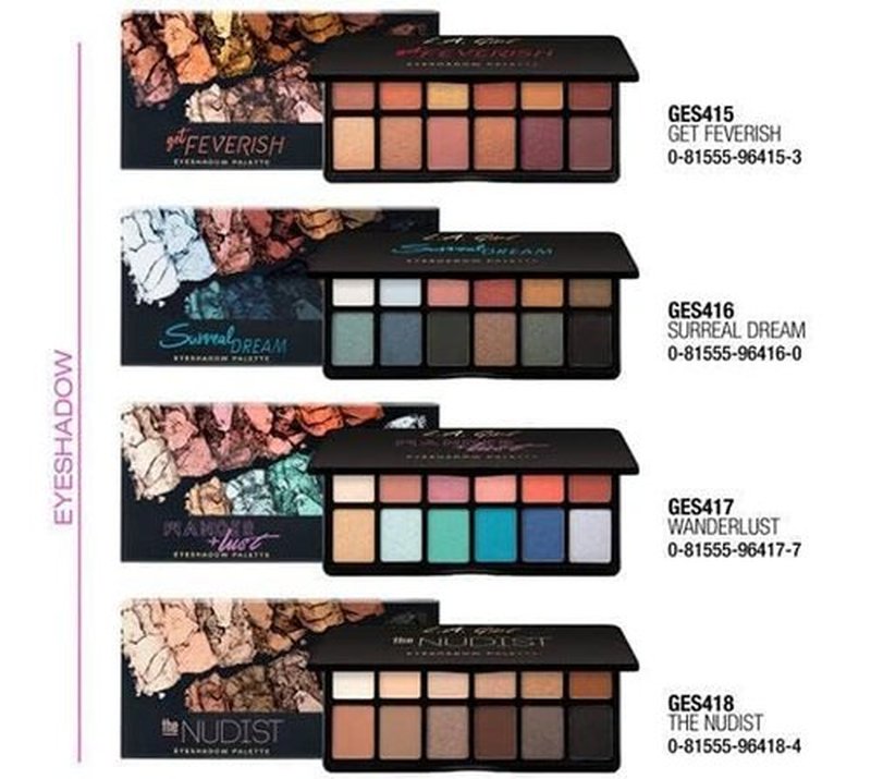 L.A. Girl Fanatic Eyeshadow Palette, Get Feverish GES415 (Pack of 2)