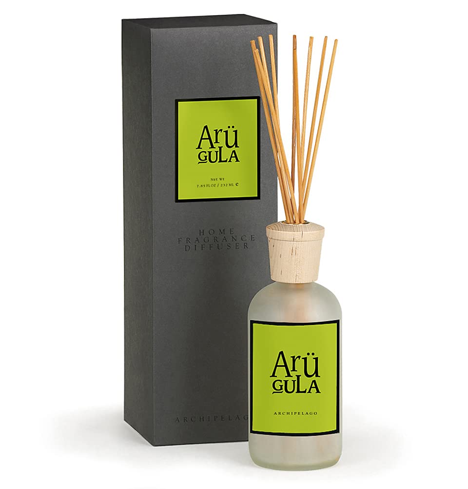 Archipelago Botanicals Lavande Reed Diffuser, Home Fragrance Reed Diffuser, Includes Fragrance Oil, Decorative Wooden Cap & 10 Diffuser Reeds, Perfect for Home, Office or Gift, 7.85 fl oz