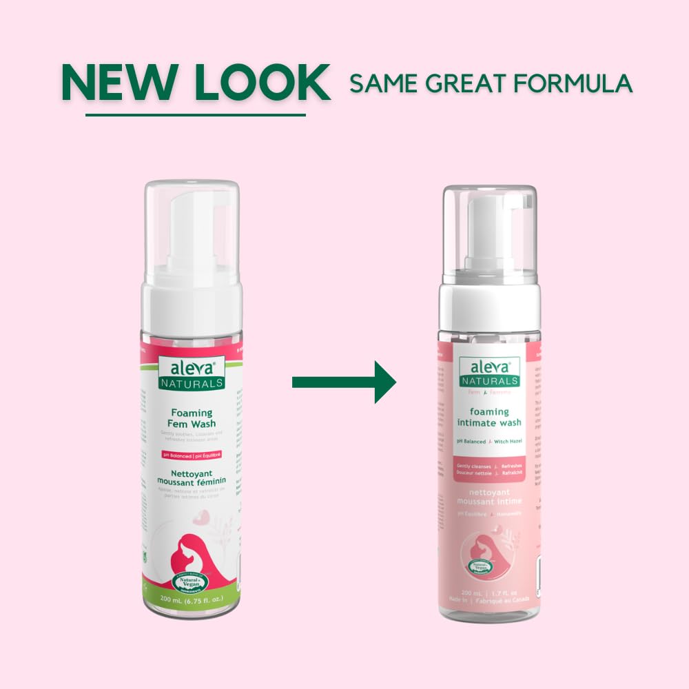 Foaming Feminine Wash |For Intimate Areas |Self-Foaming Pump |pH Balanced |Cleanses and Refreshes |Made with Natural and Organic Ingredients |Dermatologist & Gynecologist Tested |(6.7 fl.oz / 200ml)