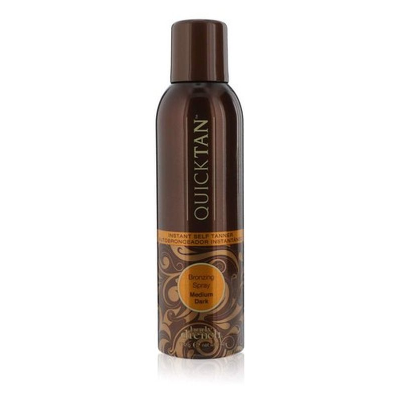 Body Drench QuickTan Instant Self Tanner Bronzing Spray, Salon-Quality Medium/Dark Tan, Streak-Free, Tinted Formula, 6 oz, 1-pack