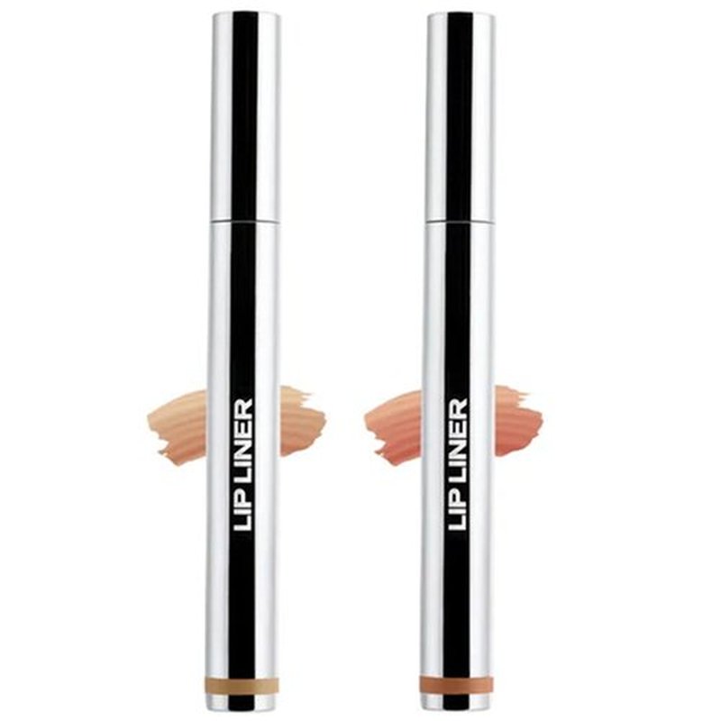 VAQIQI Velleara Lip Stain, velleara plump and peel lip liner, Velleara Plump & Peel 12-Hour Lip Liner, Peel off Lip Liner Stain, Matte Nude Lip Liner (#01+#03)