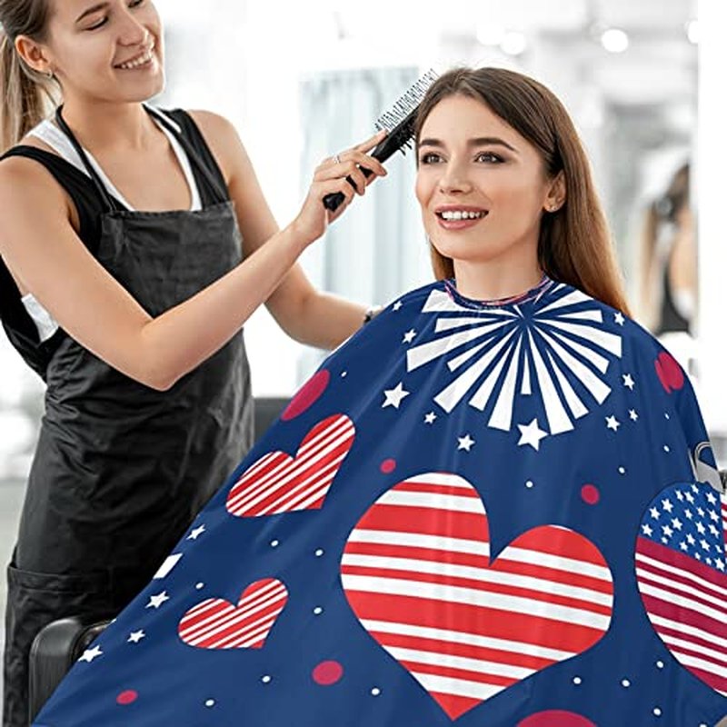American Salon Cape Barber Cape Hairdressing Haircut Cape for Home Salon Stylist Cape Waterproof, 55"x65"