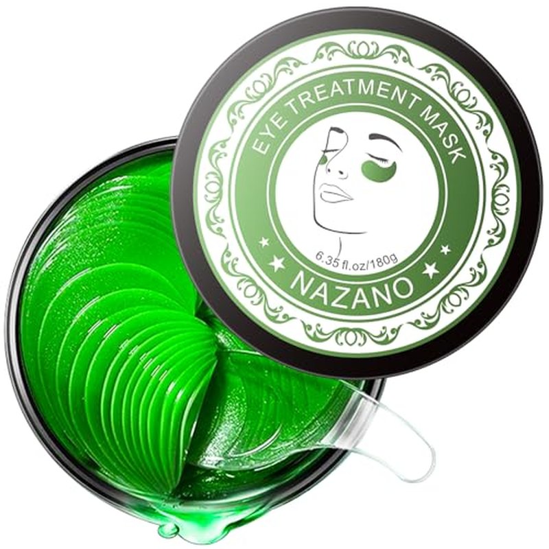 NAZANO Under Eye Patches - 30 Pairs - 24K Gold Eye Mask- Puffy Eyes & Dark Circles Treatments,Reduce Under Eye Bags and Smooth Wrinkles,Eye Skin Care Pads With Collagen