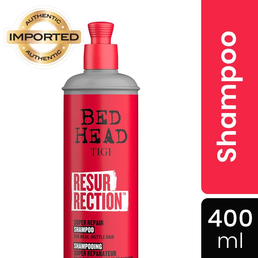 Bed Head Resurrection Shampoo for Damaged Hair - 13.53 fl oz (Pack of 2)