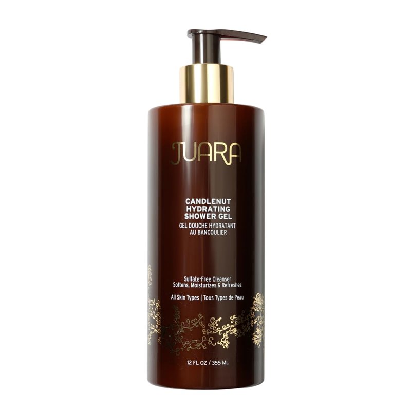 Juara Candlenut Hydrating Shower Gel - Sulfate-Free Moisturizing Body Wash for Sensitive Skin | 12oz