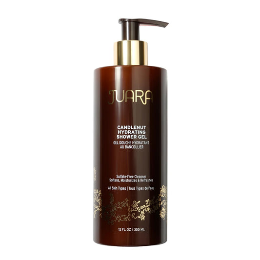 Juara Candlenut Hydrating Shower Gel - Sulfate-Free Moisturizing Body Wash for Sensitive Skin | 12oz