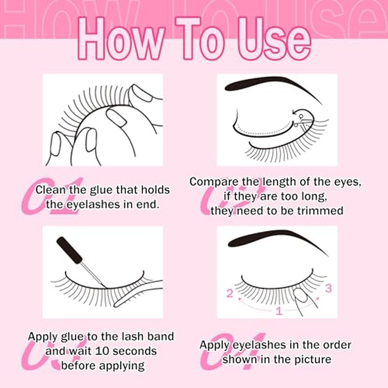 Focipeysa Manga Lashes Wispy Eyelash Anime Lashes Natural Cat Eye False Eyelashes Japanese 3D Cosplay Lashes that Look Like Lash Clusters (12mm 8 Pairs)