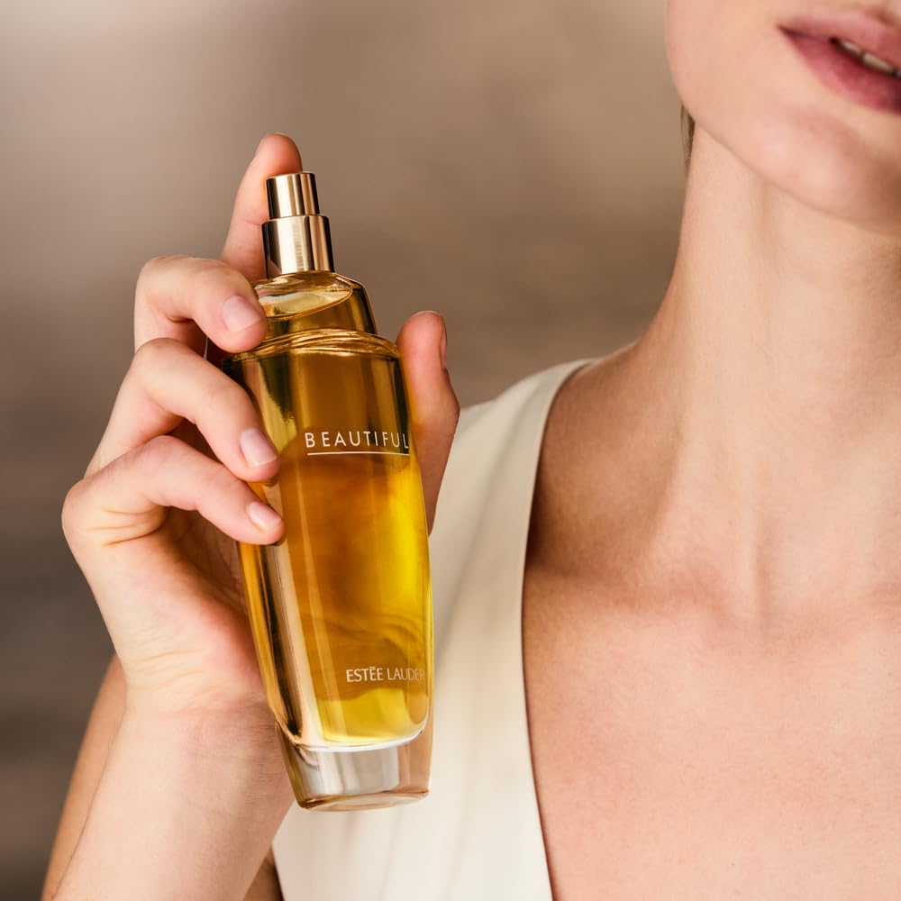 Estée Lauder Beautiful Eau de Parfum Spray with Notes of Rose, Lily, Tuberose & Orange Flower | loral Perfume for Women| Perfumes for Women, 3.4 Fl Oz