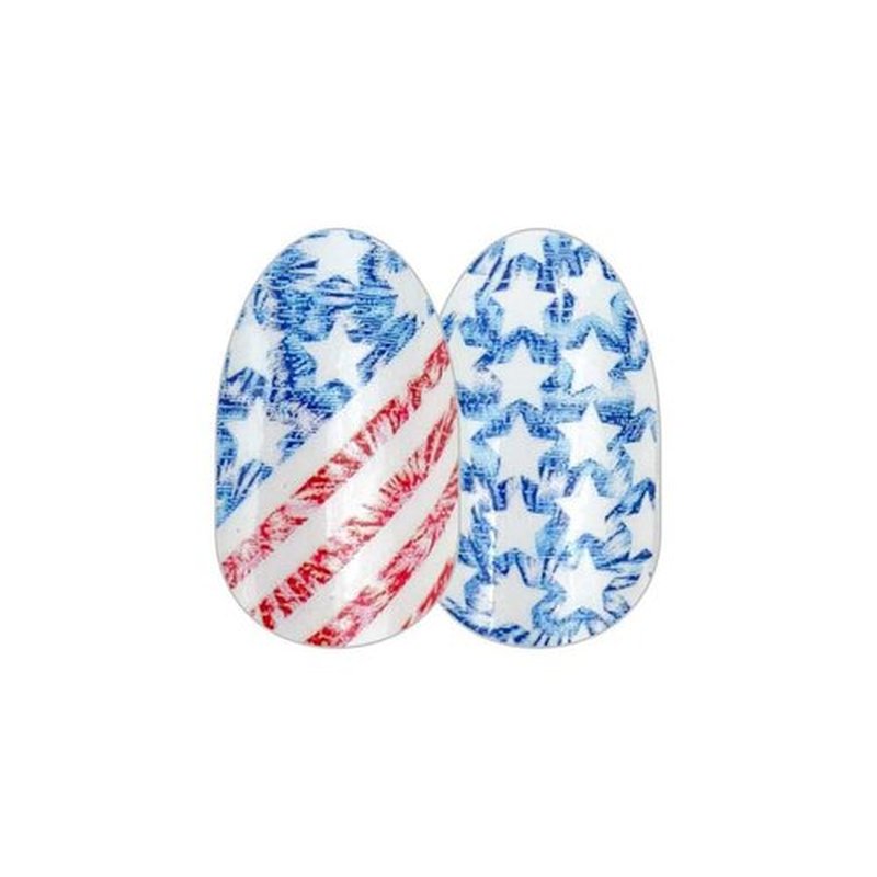 Flag You're It - Color Street Nail Strips (4th of July), Red, White & Blue American Flag Design, FDF272
