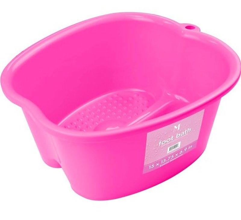 Mantello Foot Tub- Extra Large Foot Soaking Tub - Foot Basin - Home Foot Basin for Soaking Feet (Hot Pink)