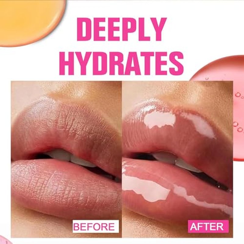 Crystal Lip Gloss Lip Plumper Gloss Tinted Lipgloss Lip Oil Teens Moisturizing Lipstick Lip Balm High Shine And Vegan Plumping Lip Gloss For Women Girls Long-Lasting Dry Lip Care 01