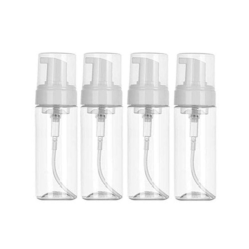 Beoncall Foaming Dispenser Pump Bottle 1.8oz - 4Pack Travel Empty Foaming Soap Dispensers Foam Pump Bottle Clear Plastic Spray Bottles for Travel Hand Soap Shampoo Foaming Castile Cosmetics (50ml)…