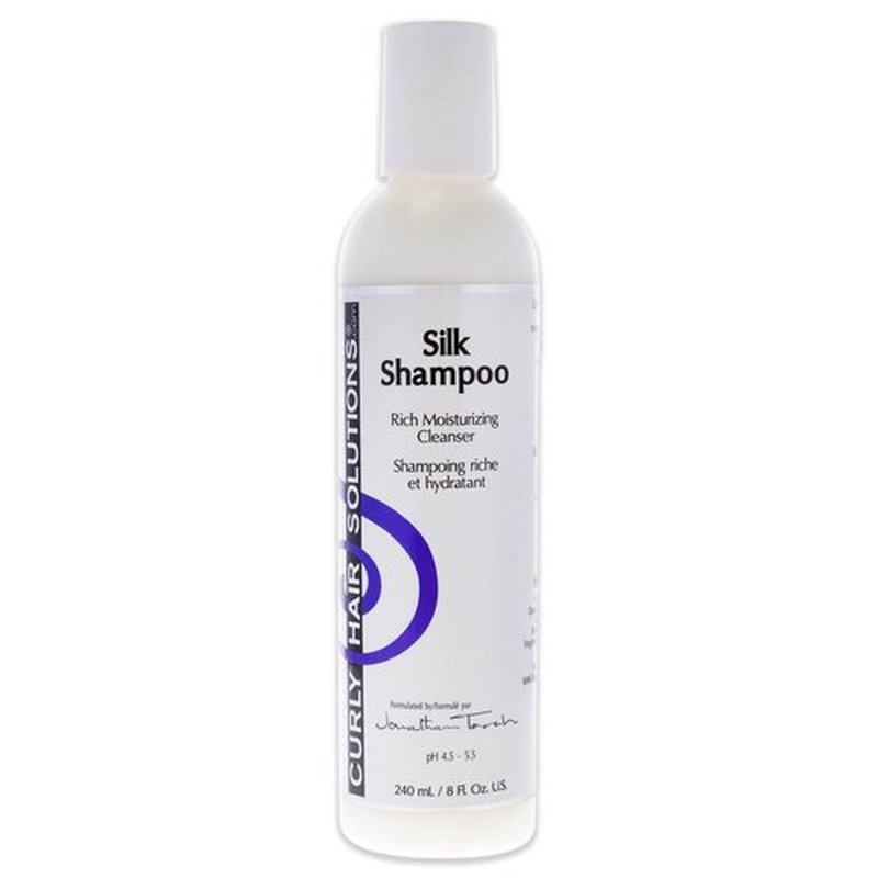 Curly Hair Solutions® Silk Shampoo | 8oz/240ml | A Rich Moisturizing Shampoo With Silk Amino Acids