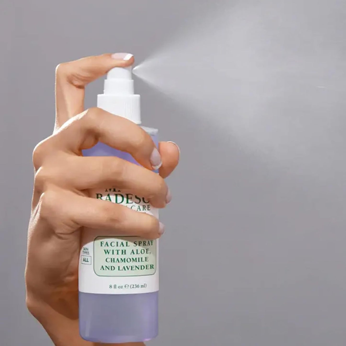 Hydrating Facial Spray with Aloe, Rose Water & Chamomile - Lavender Duo Mist for All Skin Types