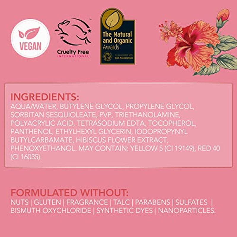 Rachel Couture Liquid Blush for Radiant, Glowing Cheeks | Vegan & Cruelty-Free | Hibiscus Extract Infused - 0.50 Oz - Sugar Pink
