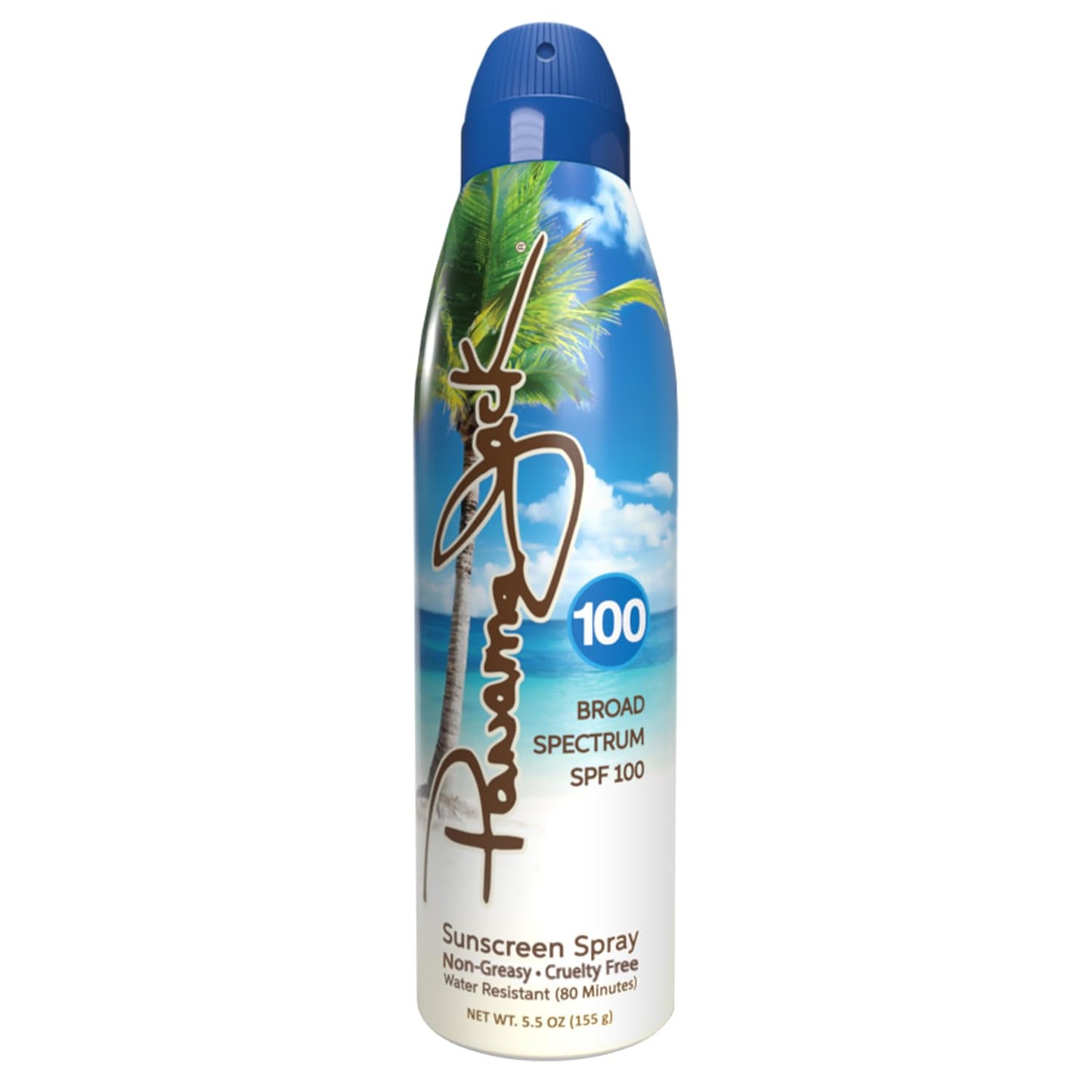 Continuous Spray Sunscreen - SPF 100, Broad Spectrum UVA/UVB Protection, PABA, Paraben, Gluten & Cruelty Free, Water Resistant (80 Minutes), 5.5 OZ - Pack of 6