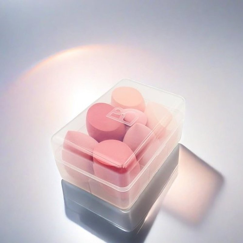 Makeup Sponge Set BS-MALL Blender Sponges 7 Pcs for Liquid, Cream, and Powder, Multi-colored with 1 Mini Makeup Sponge Pink (A-Pink）