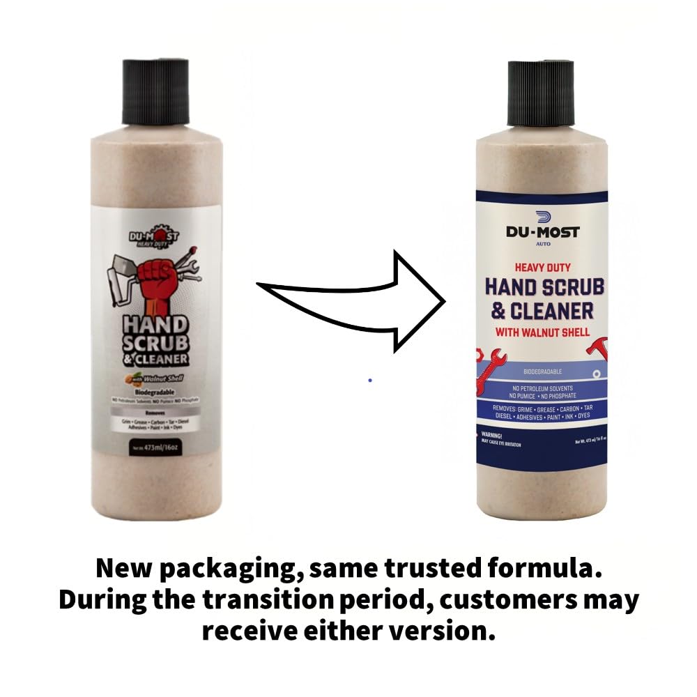 DU-MOST Heavy-Duty Walnut Hand Scrub & Hand Cleaner, 16 oz