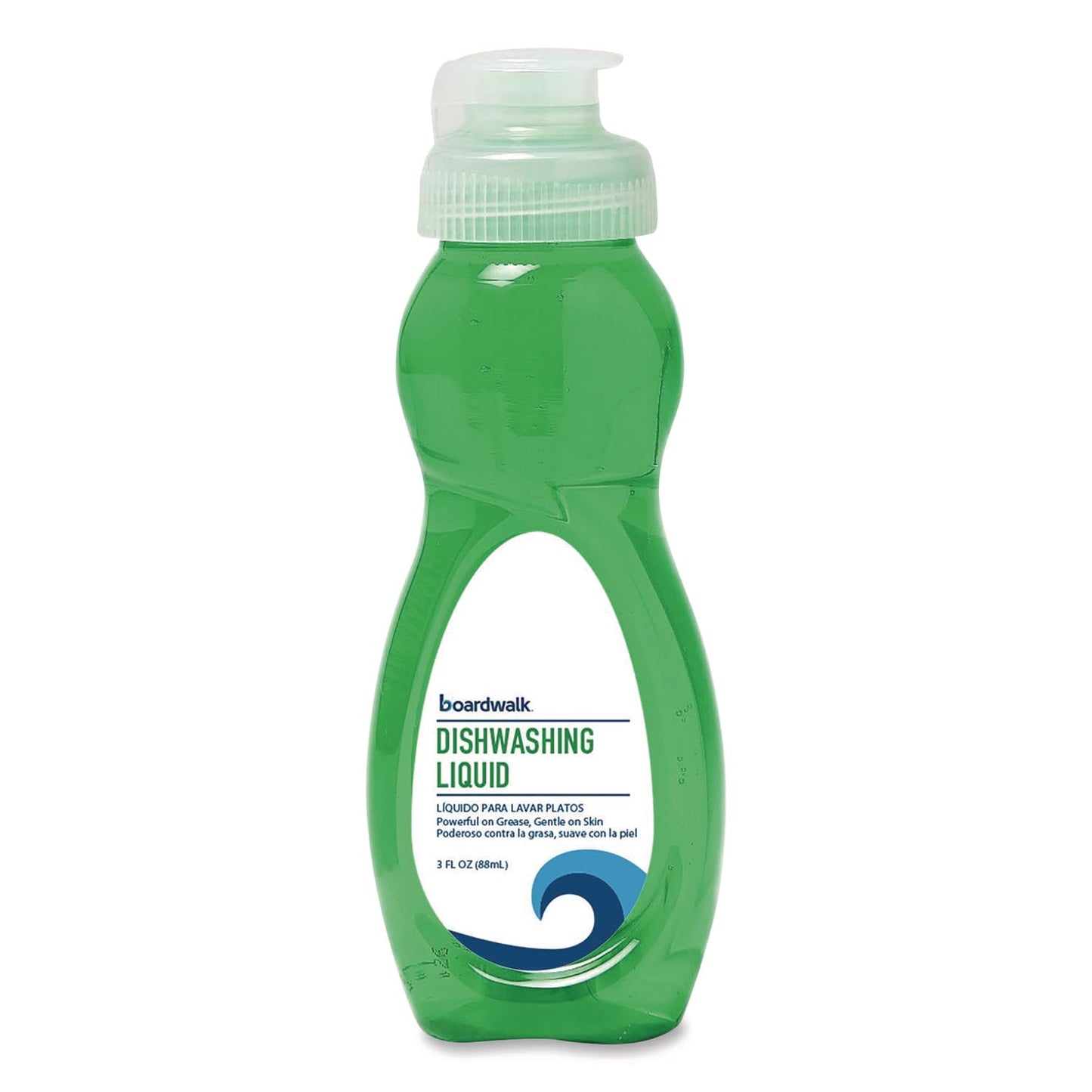 Boardwalk Dishwashing Liquid, Travel Dish Soap, Fresh Scent, 3 fl Ounce Bottle, Case of 72 Bottles