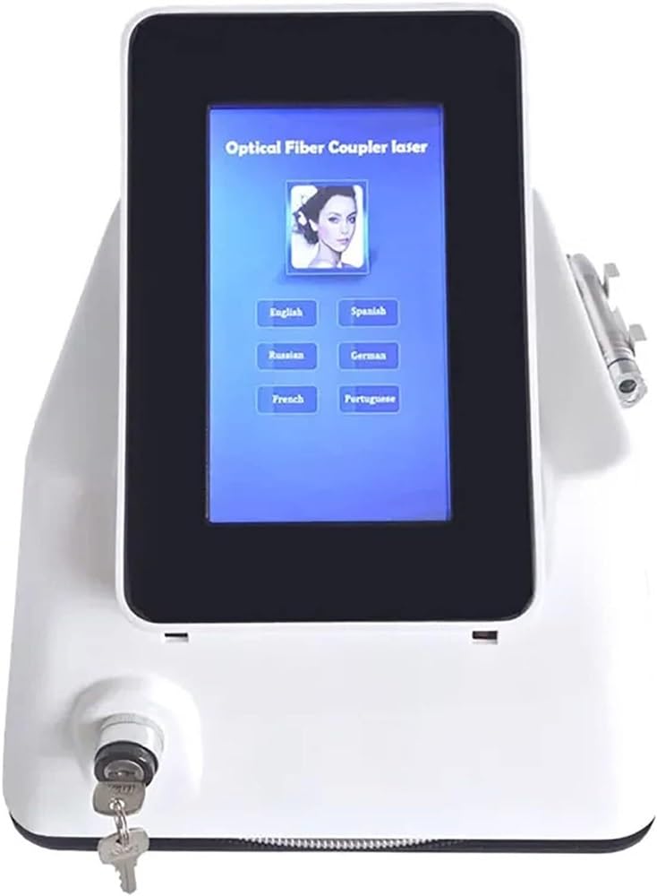 MAHWER 2in 1 Spider Varicose Vein Removal Device with 980NM Probe and Ice Hammer, 15ms-100ms Pulse Output and 650nm Indicating Light Wavelength, for Home Salon