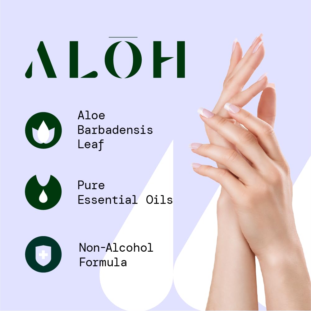 ALH Lavender Rosewood + Aloe Sanitizing Hand Wipes - Clean Hands, Clear Minds - On The Go Sanitizing Wipes for Kids and Adults - Travel Size 3 Pack, 20ct