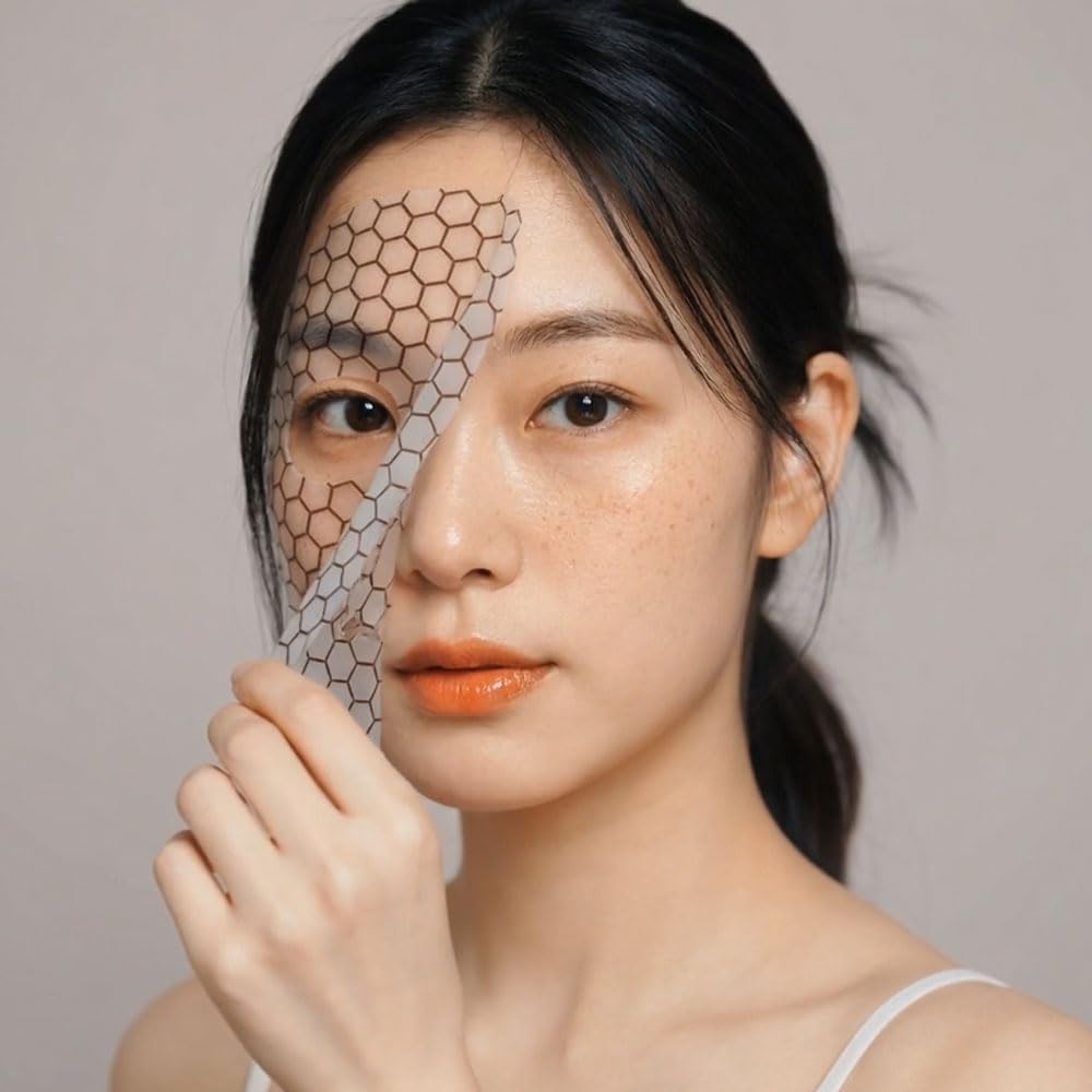 DOLDORI Roll Face Mask Sheet Elec Derma (8pcs) - Korean Deep Hydrating Collagen Hydrogel Mask, Luxury Spa Gift Set for Women - Glass Skin Moisturizing Overnight Skincare
