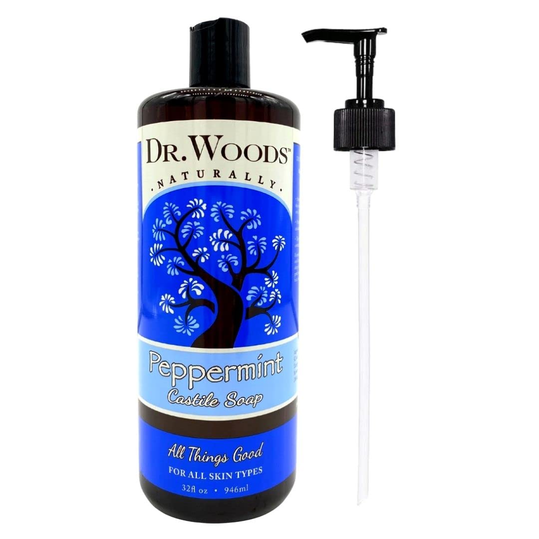 Dr. Woods African Black Castile Soap - Moisturizing Liquid, 32oz (2-Pack)