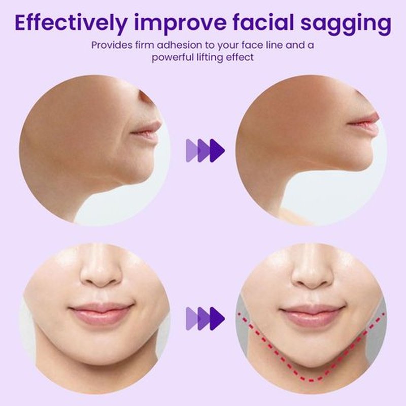 Kaely 8Pcs V Line Lifting Mask,Double Chin Mask,Chin Strap for Double Chin for Women,Face Lift Mask with Collagen,Hydrating Anti-aging