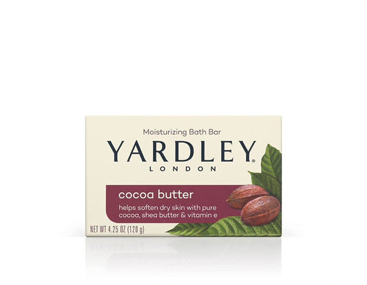 Cocoa Butter Moisturizing Bath Bar - Yardley London, 4 oz (Pack of 12)