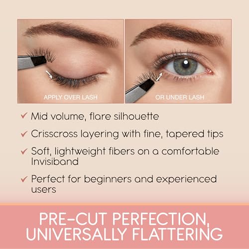 Ardell Half Naked Lashes - 421, Delicately Handcrafted Half Lashes, 5-pairs, 1-pack