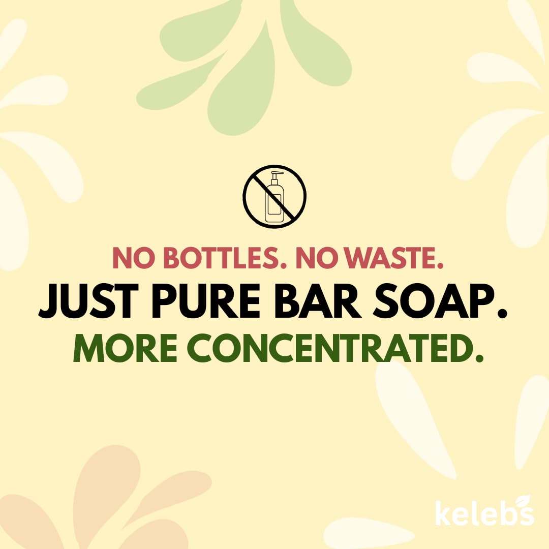 KELEBS Hypoallergenic Kids Soap Bar 2-Pack | Organic & Gentle Chamomile Body Wash for Children | Natural Ingredients | Fun Bath Time