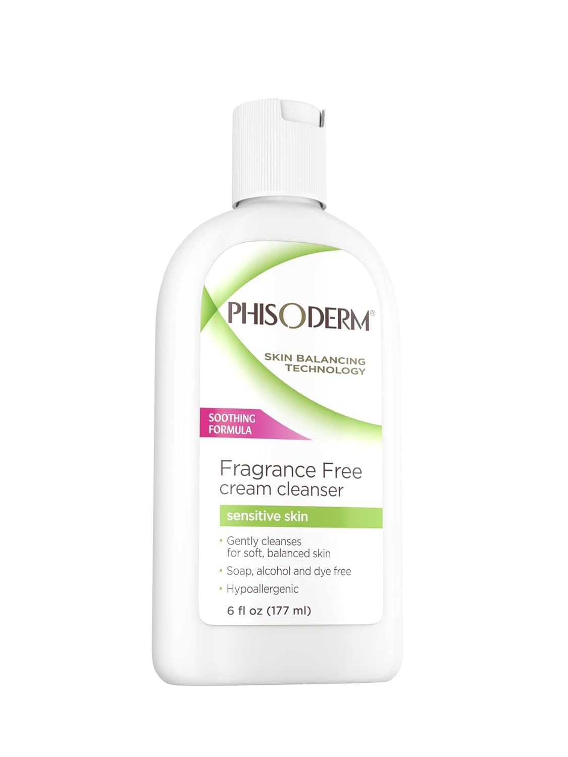 Phisoderm Fragrance-Free Cream Cleanser for Sensitive Skin - 6 oz (3-Pack)