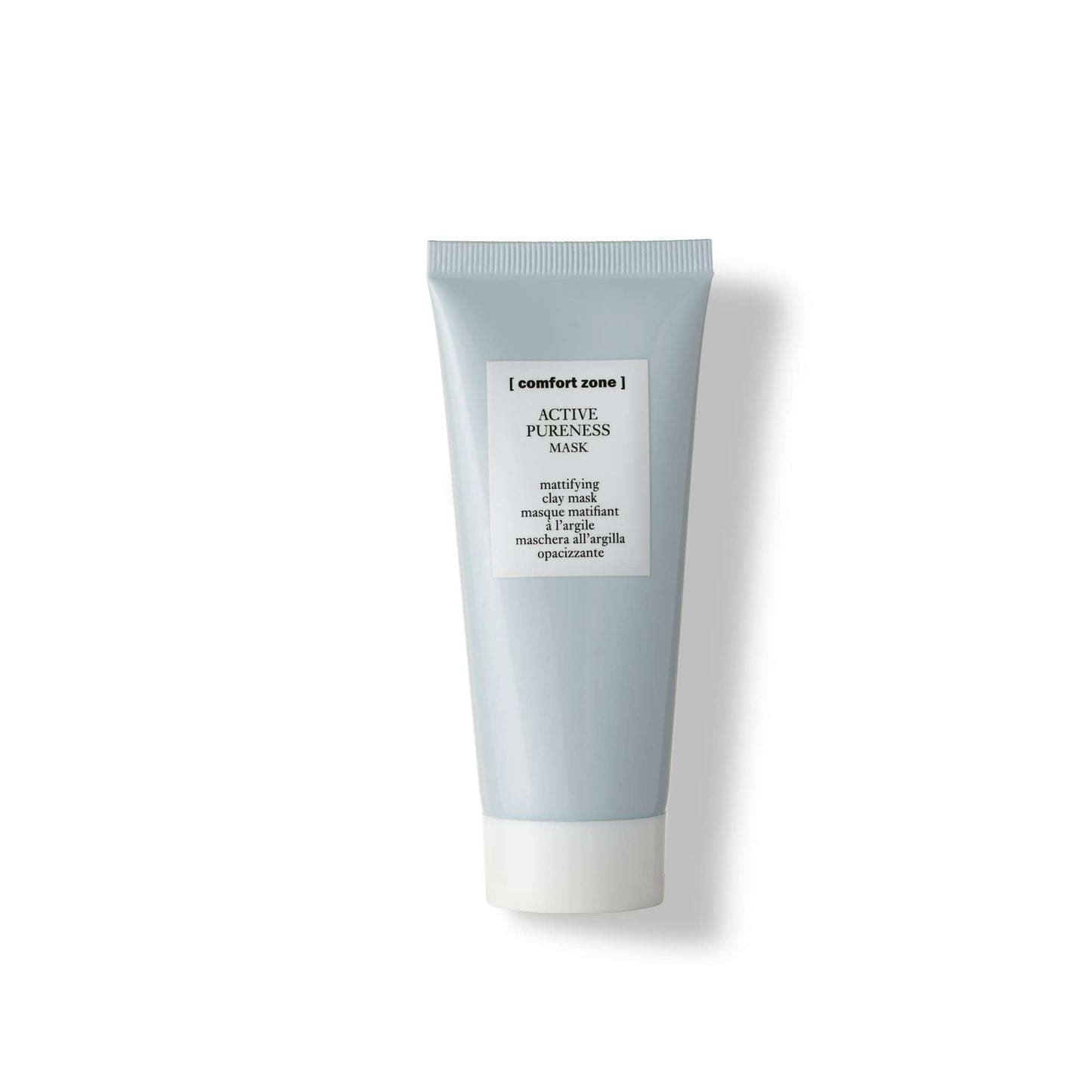 [ comfort zone ] Active Pureness Mask, Mattifying Clay Face Mask, Absorbs Excess Sebum, Minimizes Pores, Purifying Treatment, Kaolin & Green Clay, Oily Skin, Vegan, Made in Italy, 2.03 Fl Oz