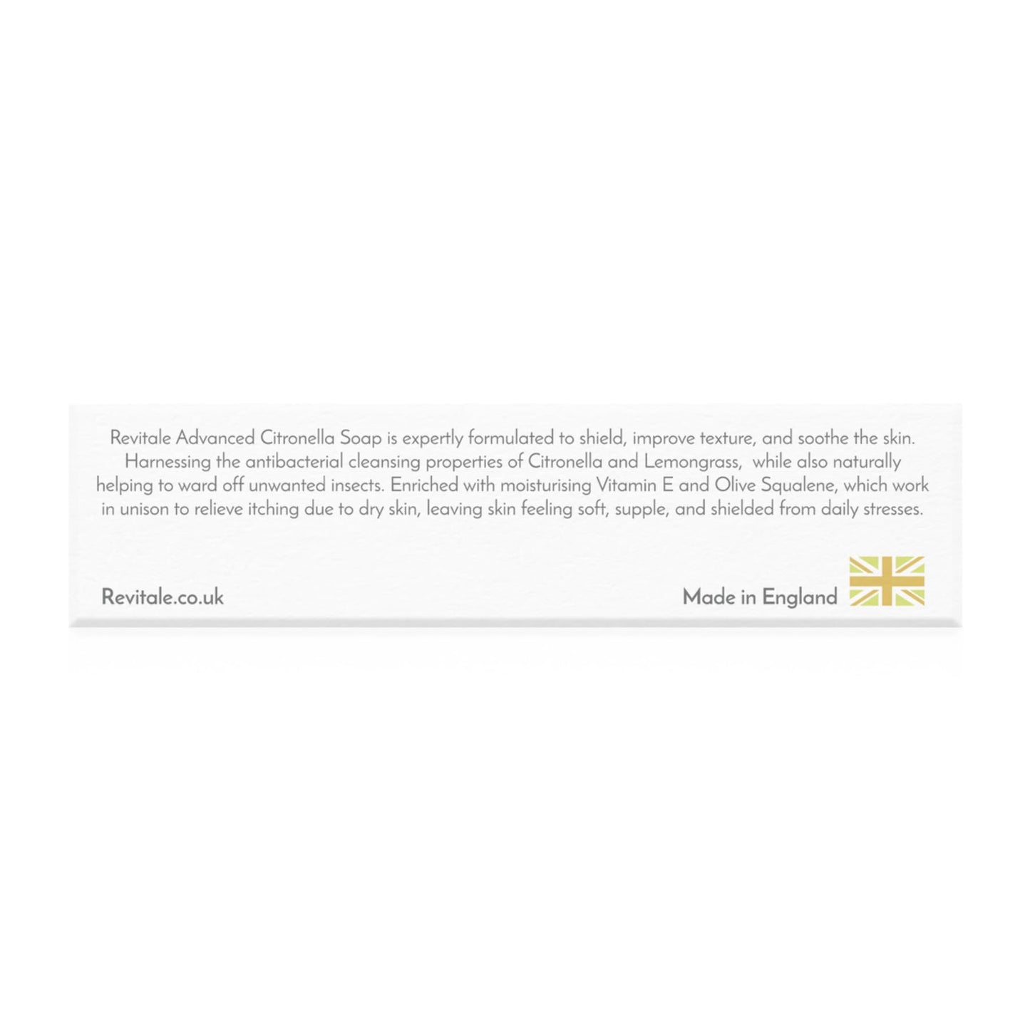 REVITALE Advanced Citronella & Lemongrass Soap – Purifying & Soothing Bar for Fresh, Protected Skin