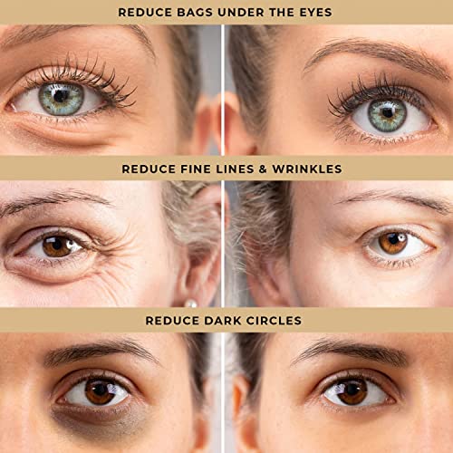 Instant Under-eye Tightener: Eye Bags Firming Treatment Cream - Temporary Eye Wrinkle Puffiness Remover for Senior Men & Women 50+, No Flaking Residue,15ml