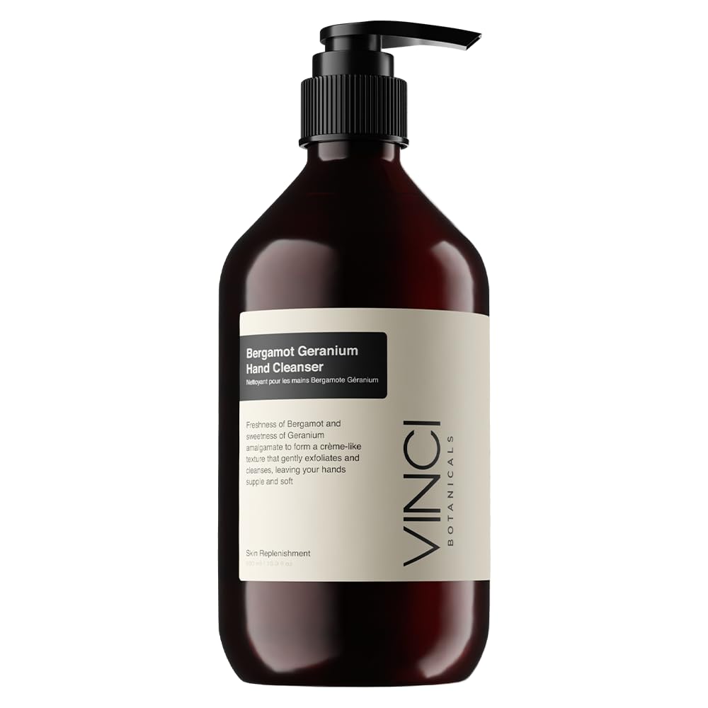 Vinci Botaicals Ginger Lime Hand Cleanser | Gentle Exfoliating Hand Wash | Cleanses & Hydrates Skin | Made with Essential Oils | Cruelty, Vegan & Paraben Free | Fresh & Citrusy Aroma | 500 ml