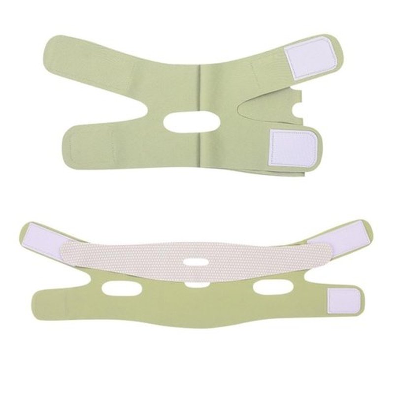 V-Face Compression Band Facial Sculpting Machine with Pressure Enhancement, Delicate Sculpting, Day and Night Use, Slimming Face for Men and Women Mask Massage Apparatus V-Face Artifact (Green)