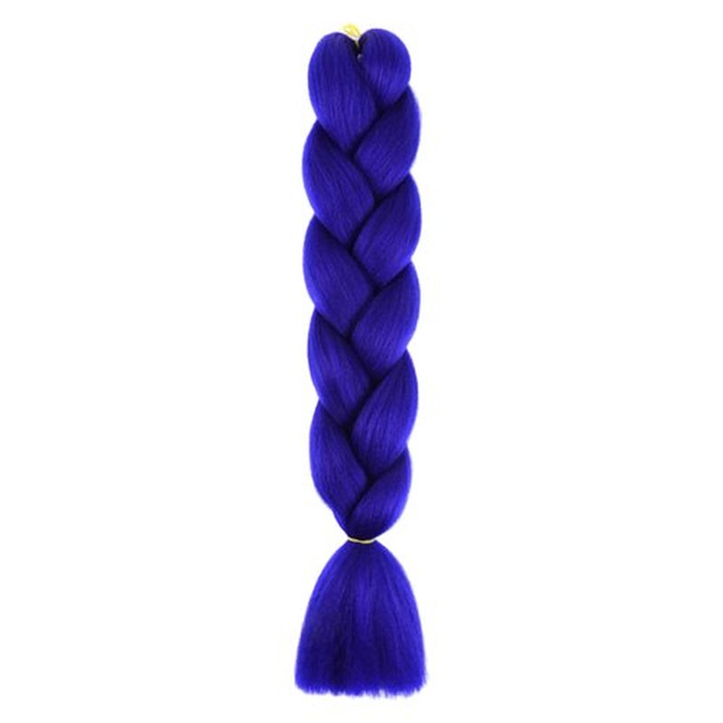 TENGSHUO FLY Royal Blue Braiding Hair 1 Packs Synthetic Braid Hair Extensions Ombre Braiding Hair 24" or Box Braids Twist Crochet Braids(24"1Pack,Royal Blue-A29)