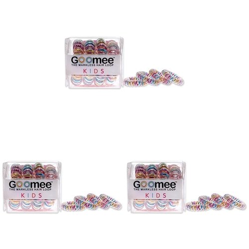 Goomee Kids The Markless Hair Loop Set - Over the Rainbow Kids 4 Pc (Pack of 3)