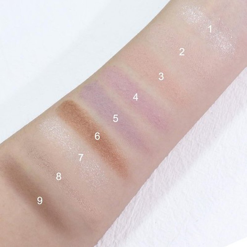 JUAAZIN Purple Eyeshadow Palette Natural Matte Shimmer Glitter 9 Colors, Purple With Lavender Taupe Neutral Eyeshadow Palette, Velvety Matte Finish Long Lasting Waterproof Professional Makeup 02#