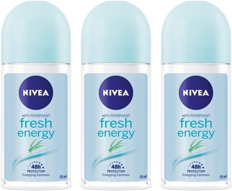 Nivea Deo Roll on 50ml. (Pack of 3) (Energy Fresh)