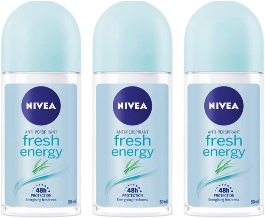 Nivea Deo Roll on 50ml. (Pack of 3) (Energy Fresh)