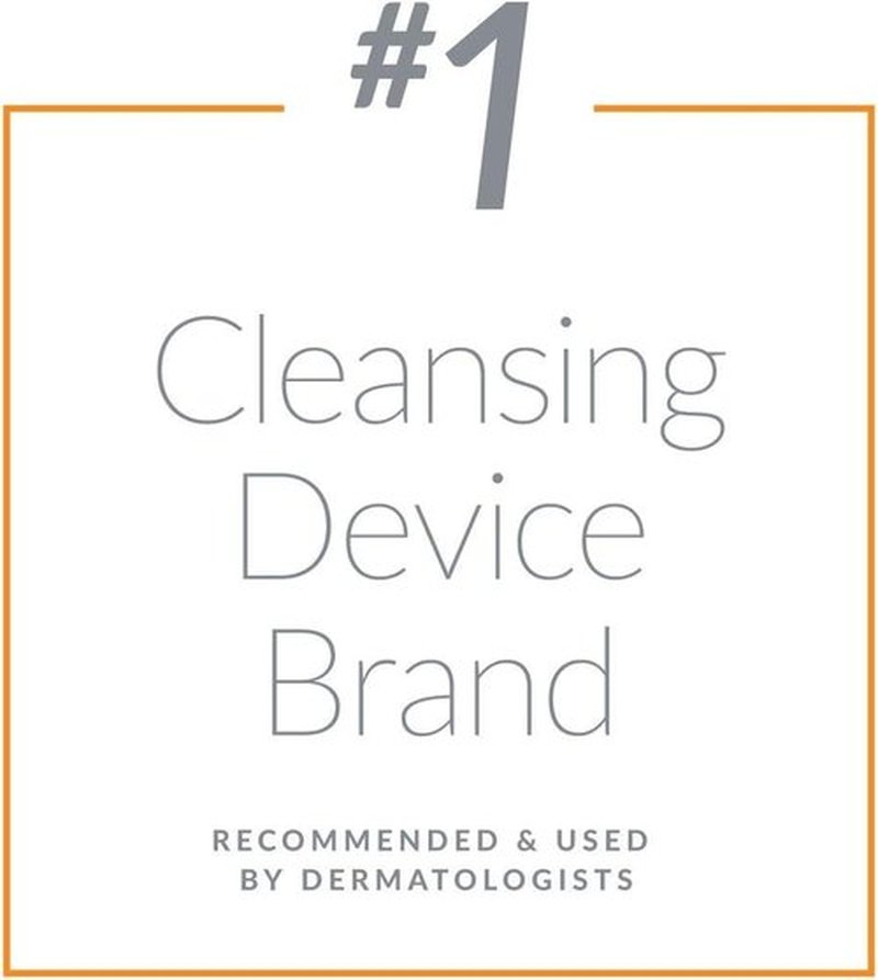 Clarisonic Face Cleansing Brush Head Replacement | Skin Brightening Face Brush for Dull Skin | Suitable for Sensitive Skin | Compatible with Mia 1, Mia 2, Radiance,4-count