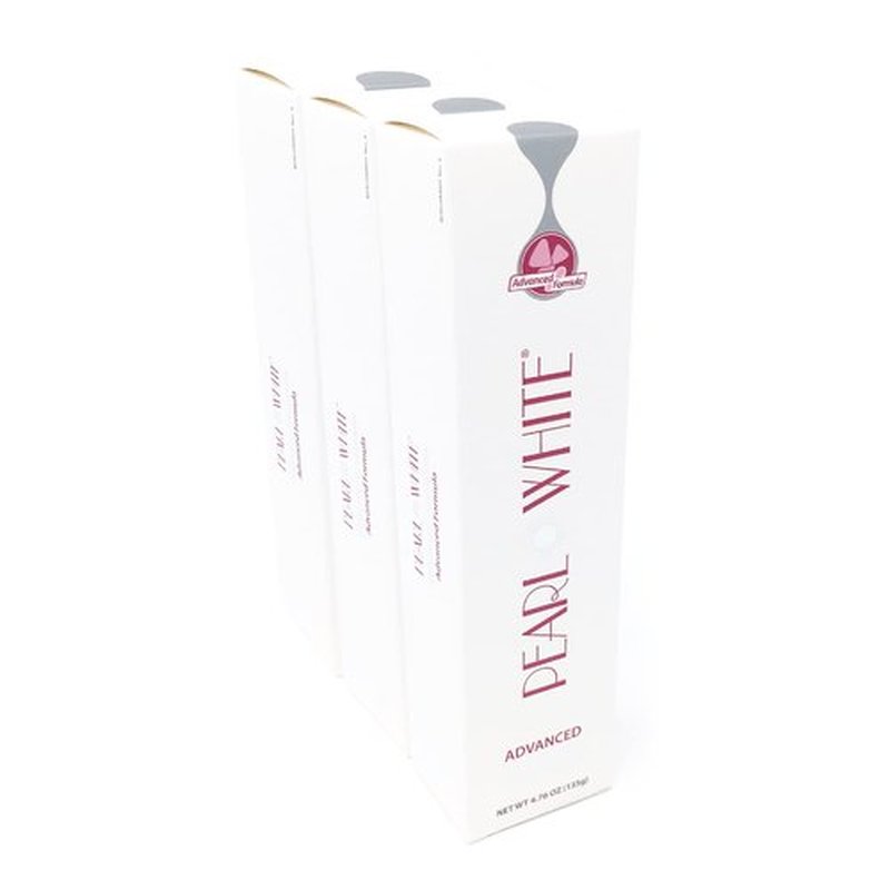 BEYOND Pearl White Whitening Toothpaste (Advanced, 3 Pack of 4.6 oz / 130 g)